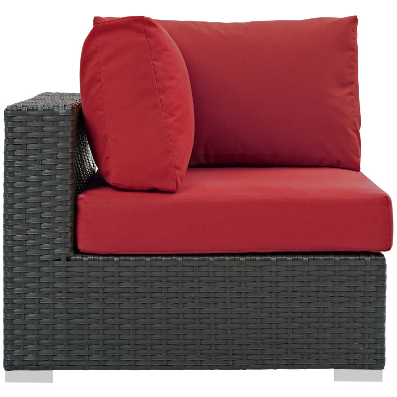 Patio d'extérieur Modway Sunbrella, Rouge