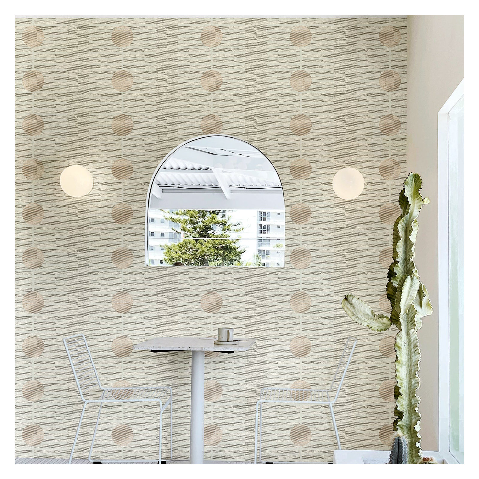 Nomalanga Peel & Stick Wallpaper Roll, Linen, Non-pasted