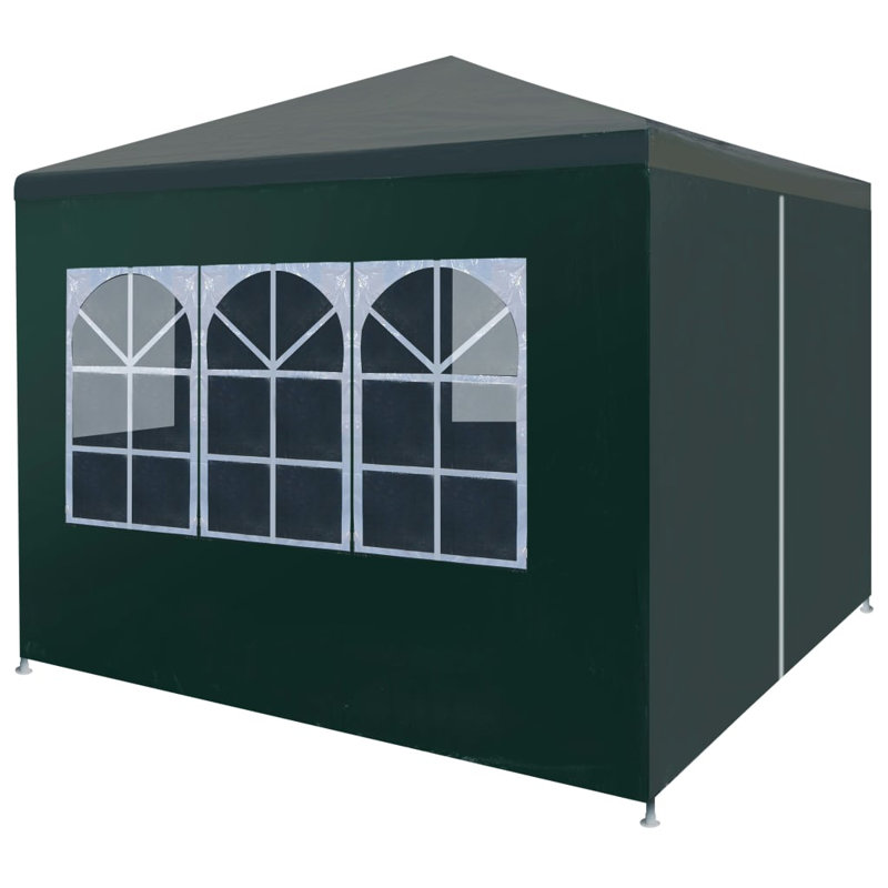 3m x 3m Steel Party Tent, Green