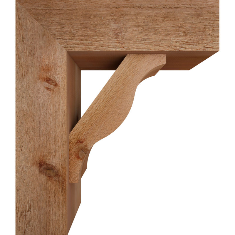 Support Funston Block avec support décalé, 28 x 24, Cèdre rouge occidental de l 8 po (scié brut)