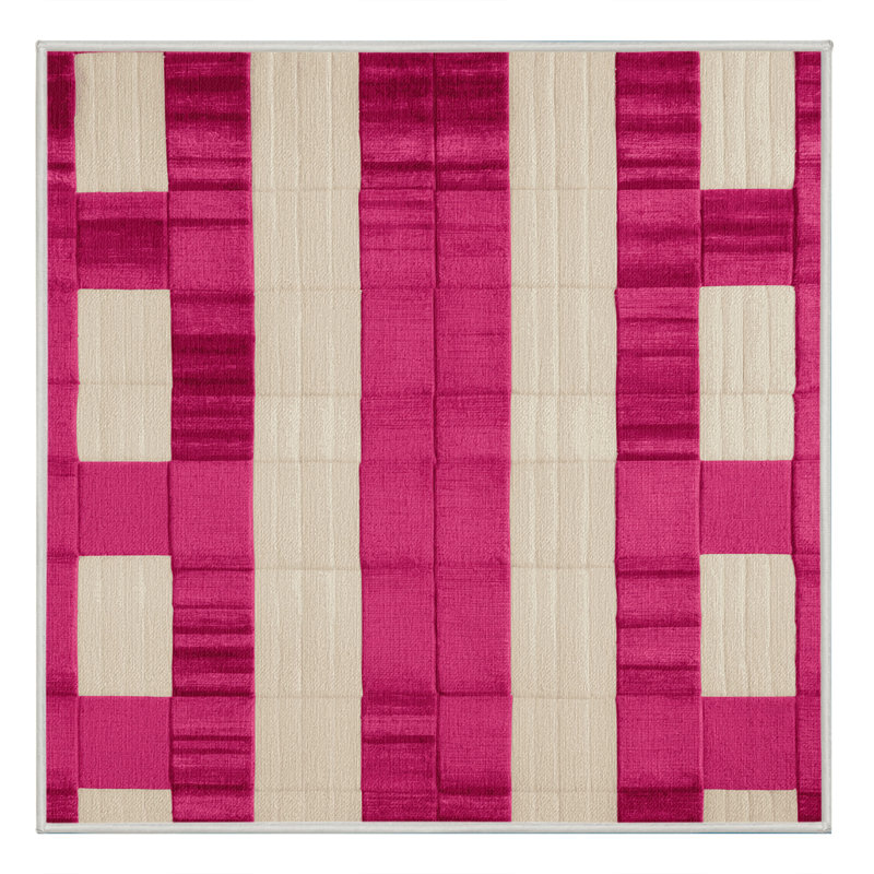 Machine Washable Botanical Area Rug, Square 7'