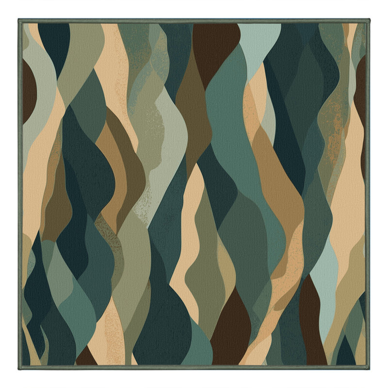 Ethereal Tides Rug, Square 5'