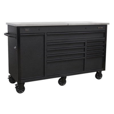 38.9" H x 62.99" W x 22.99" D Mobile Tool Cabinet with Power Tool Charging Drawer