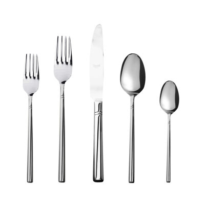 Aria Flatware Set - 5 Pieces - Stainless Steel