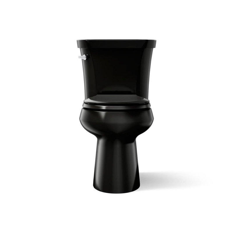 Highline® 1.28 GPF High Efficiency Floor Mounted Two-Piece toilet, Black