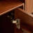 Retro high-end design solid wood TV cabinet