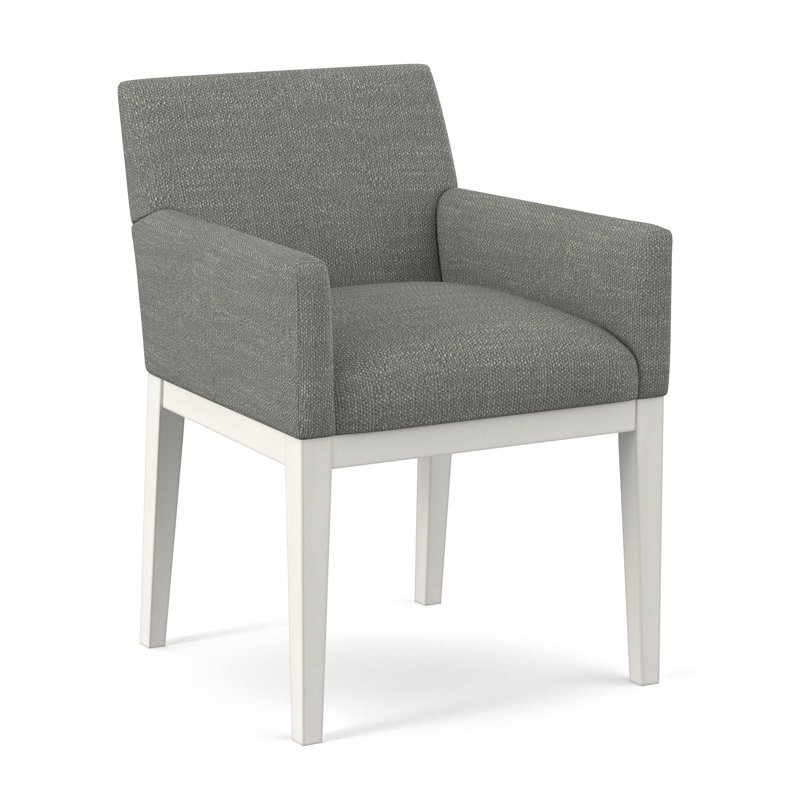 Upholstered Arm Chair, Applause Bravo, White