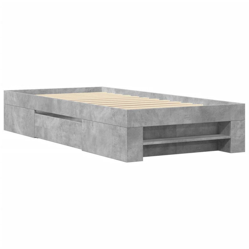 Brucedale Storage Bed, Concrete Grey