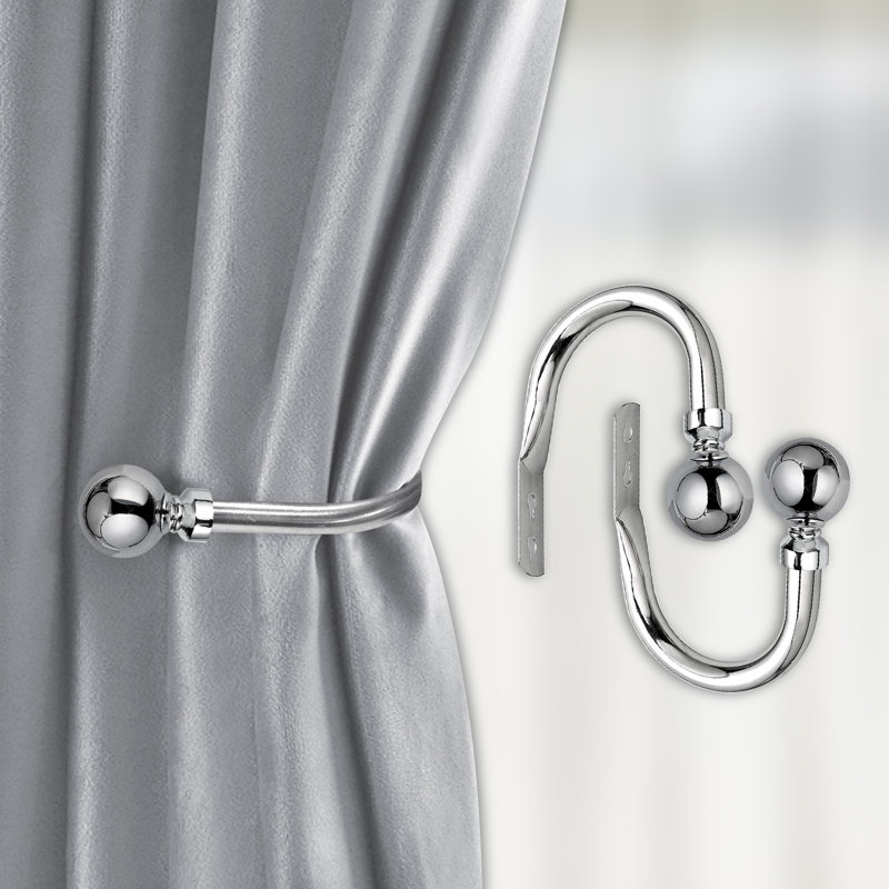 Hafsa 10cm Curtain Holdback, Chrome