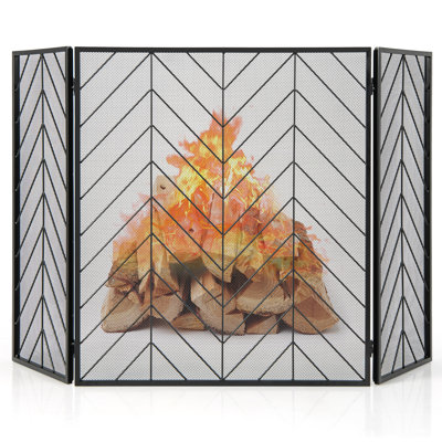 Nazish Metal Fireplace Screen