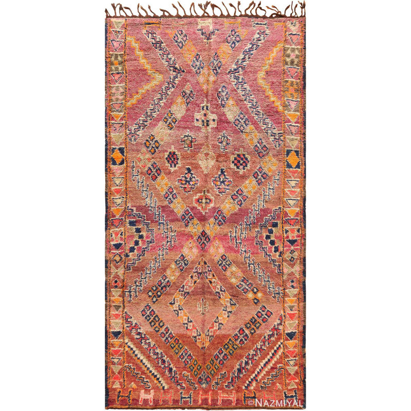 Nazmiyal Collection Vintage Folk Art Moroccan Rug | Wayfair