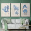 3 algues bleu marine IV-2010907150-2010907145