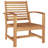 vidaXL Garden Sofa Set 4 pcs Natural Solid Teak Wood