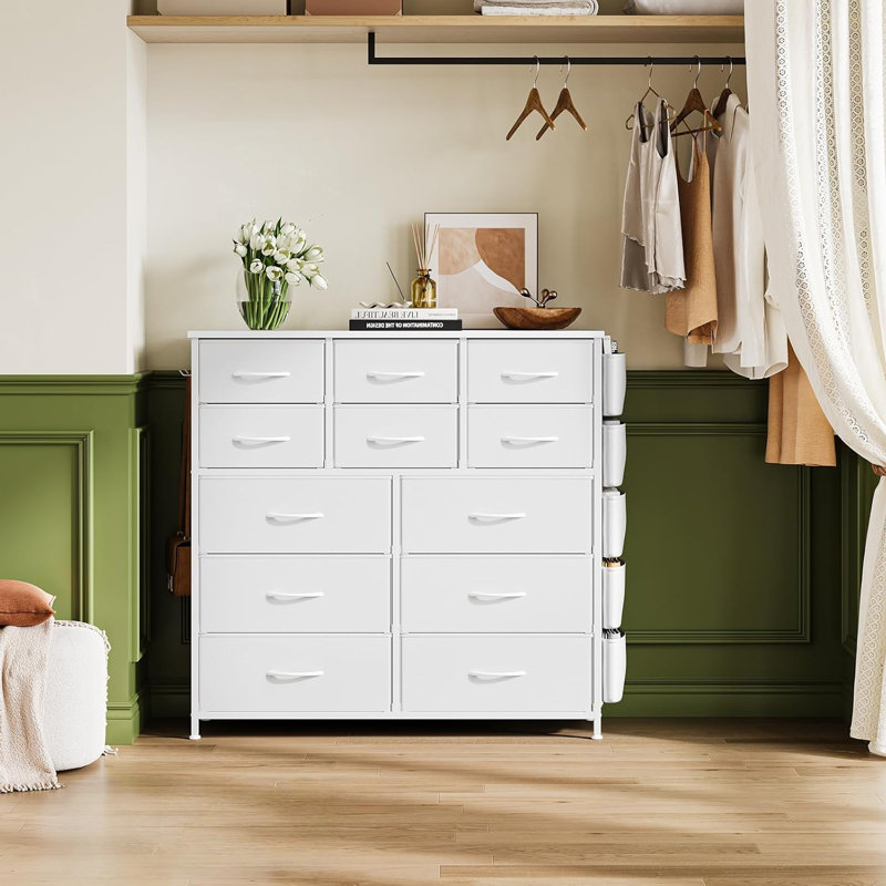 Metal 98.8cm W 12 - Drawer Chest of Drawers