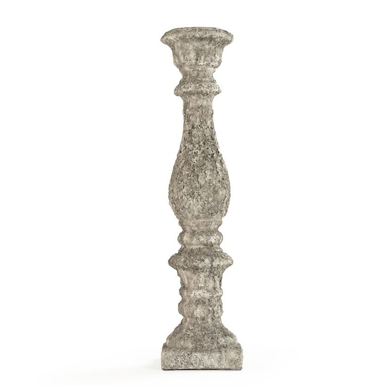 Candlestick, 7.5" H x 32" W x 7.5" D