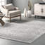 Tapis à motif de médaillon pour le salon, la chambre à coucher, la salle à manger et la cuisine Zayan, gris / ivoire-918470058