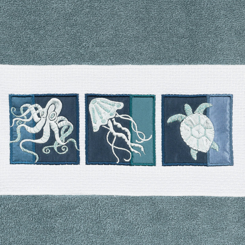 AVA Midweight Bath Towel, Teal