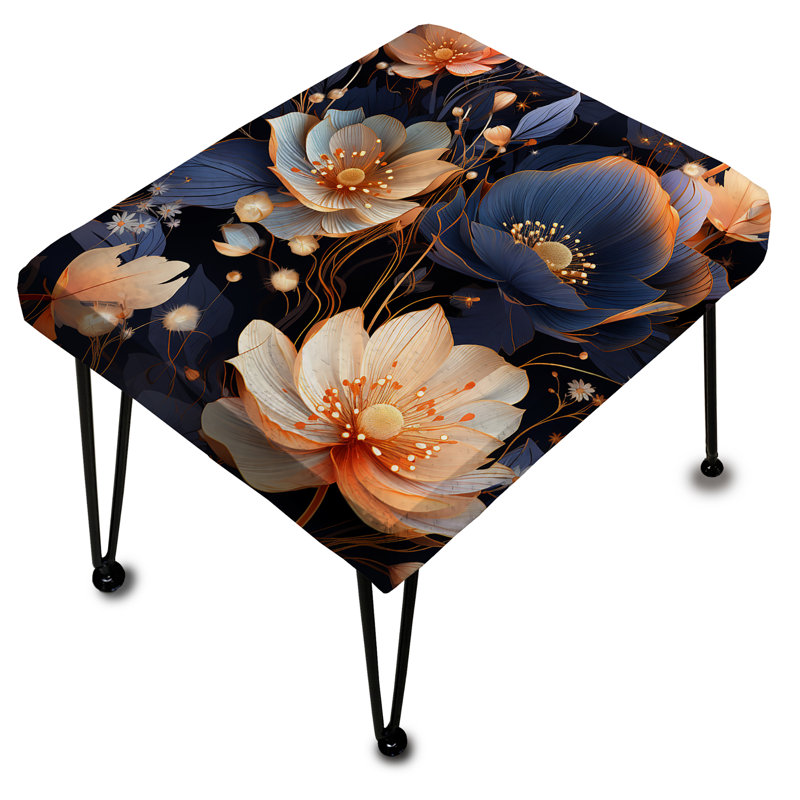 Shalise - Floral Rectangle Ottoman