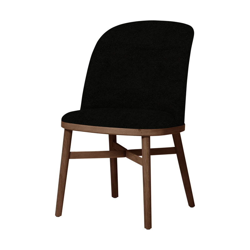 Bund Upholstered Dining Chair, Natural Walnut, Era CSE13
