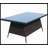 Mekiel 63.00 L x 39.40 W Outdoor Table Outdoor patio Furniture Rectangular Dining Table with clear tempered glass 