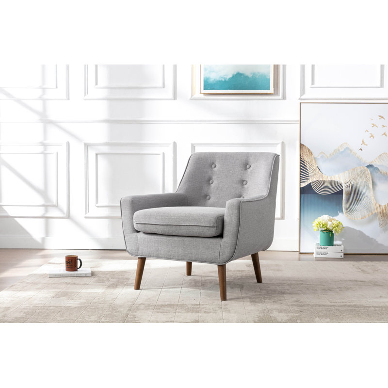 Fauteuil Firminia, Mélange de polyester gris