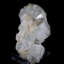 Assiette translucide d'apophyllite verte tendre et de stilbite blanche