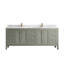 84 po Nashville X P 22 po De salle de bain Marbre de Carrare-112579382