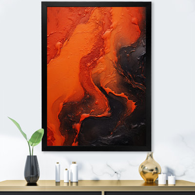 Volcanic Tachisme Fusion 1 - Tachisme Wall Art