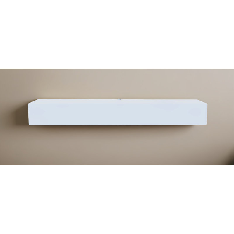 Poplar Floating Shelves, Gray, 5" H x 64" W x 4" D