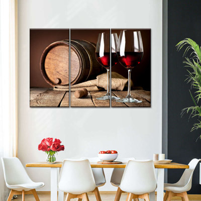 3 verres à vin rétro