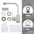 Single-Handle Stainless Steel Deck-Mount Bar Faucet for Prep or Small Sinks-71199065