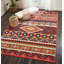 Tapis orange de style sud-ouest Pittsfield-1155750544