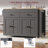 Transitional Kitchen Island With Extendable Dining Table For 2-4 People, Rolling Kitchen Island Table With Storage Cabinet And Drawers-136569089