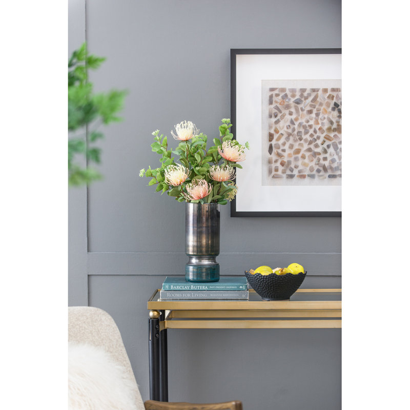 Vase en verre D5.1X13.2 ", H 13,2 po x l 5,1 po x P 5,1 po