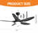 48'' Ceiling Fan With Lights And Remote Control