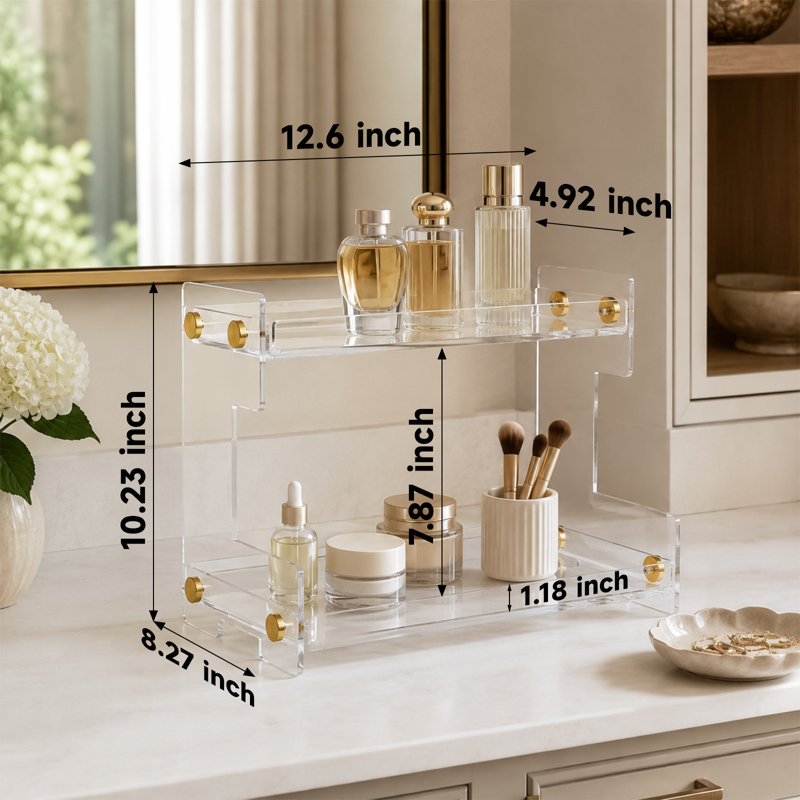 Organisateur de maquillage en plastique Pekarovic, Transparent