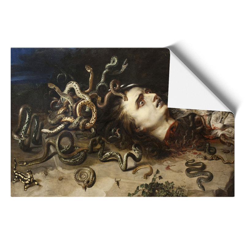 The Head of Medusa by Peter Paul Rubens - Frameless Print, 21cm H x 30cm W x 0.1cm D