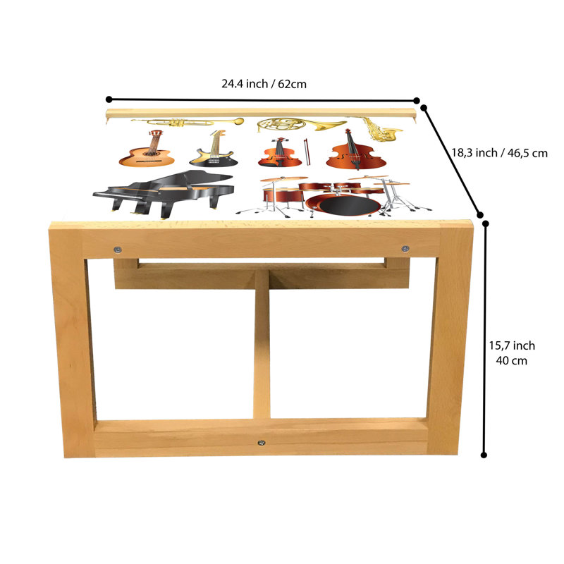 Jamesley Sled Coffee Table, 62cm H x 46cm W x 40cm D