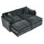 Canapé-lit en chenille moderne avec repose-pieds-1006864266-1006864278