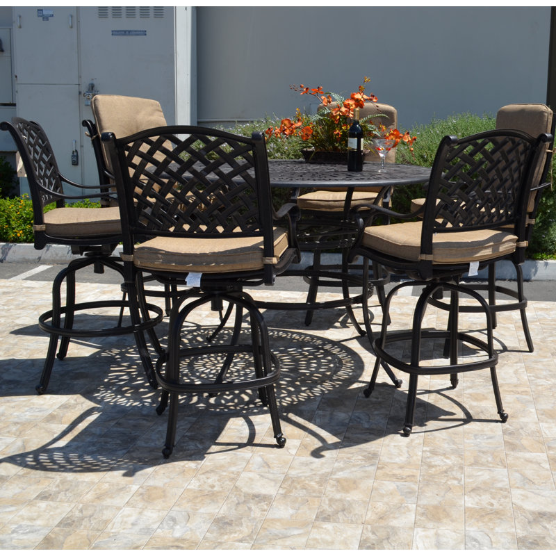 Nola 6 - Person Four Leg Dining Set