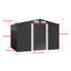 Charcoal Black Garden Tool Storage Shed
