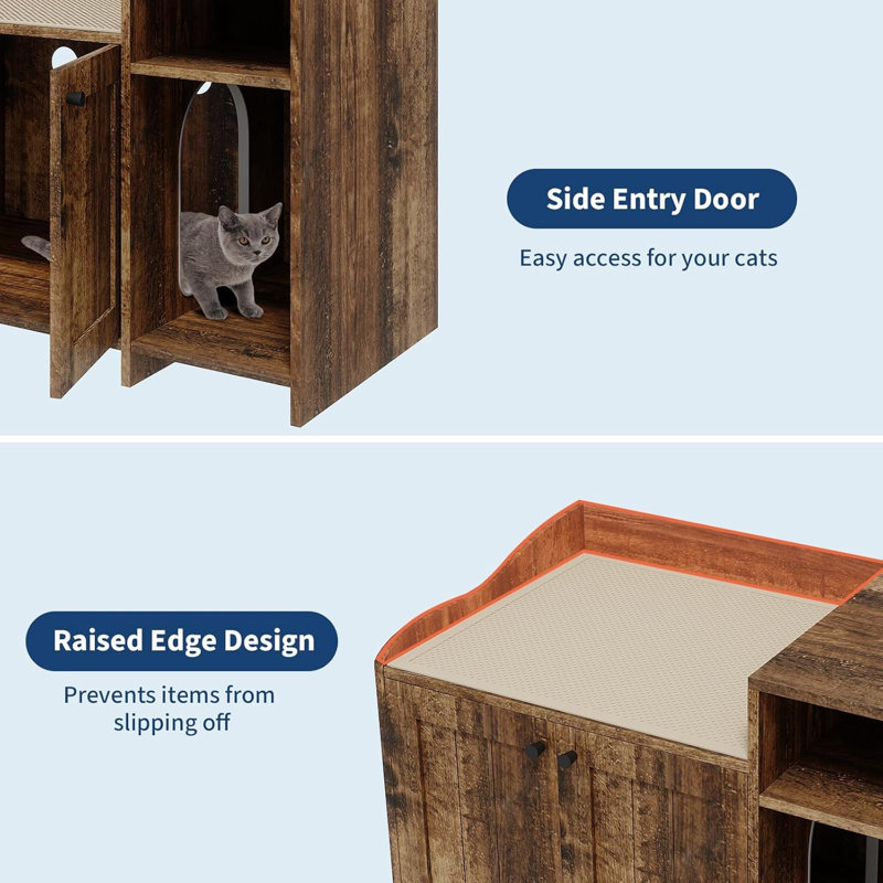 MDF Litter Box, Brown