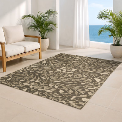 Tapis intérieur et extérieur gris Nature