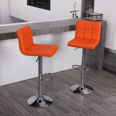 Ludmil Swivel Adjustable Height 32.5" Bar Stool