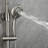 Riviera 8-in Rain Showerhead Shower System with 3-Body Jets Pivoting Shower Arm and Multi-function Handshower-36810973