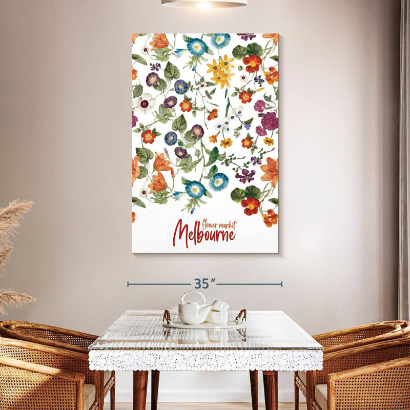 Harnek Melbourne Flower Market Poster, 51" H x 34" W