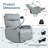 270° Power Swivel Rocker Recliner Chair with USB Ports-1967279201
