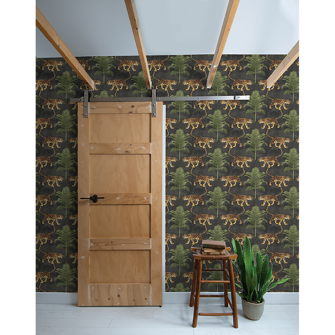 Tommy Bahama Tiger and Tree Jungle 18' L x 20.5" W Peel & Stick Wallpaper Roll Tommy Bahama Home 
