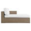 Convene Outdoor Patio Outdoor Patio L-Shaped Sectional Sofa In Cappuccino Grey-88459677