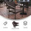 Chaises de salle à manger de patio en osier PE rotin de qualité commerciale Fronniah-87685189
